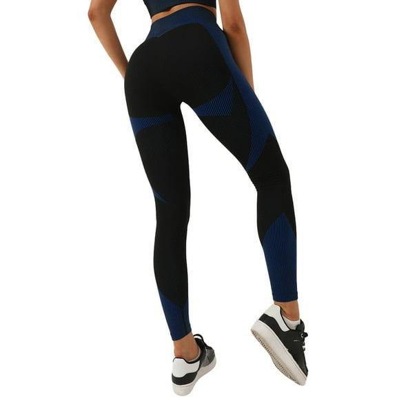 MNCEKFOD Yoga Pants for Women High Waisted Workout Textured Booty Tights Workout Stretchy Slim Fit Gym Leggings Black L