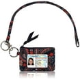 thumbnail image 1 of MNF Collections Lanyard with wallet - Zip ID Case with Lanyard - lanyard with id holder keychain with Zippers - Cotton -Fire Paisley, 1 of 7
