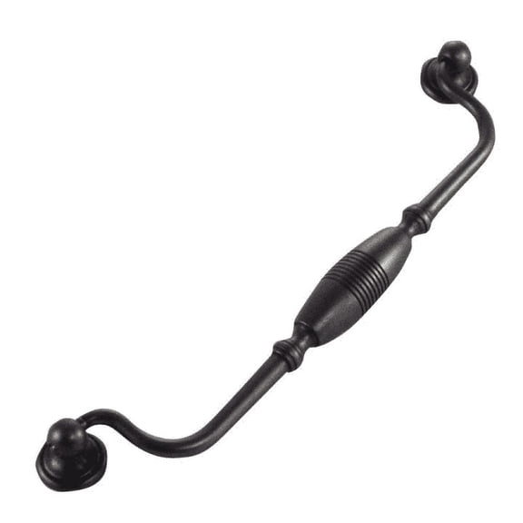 MNG 15813 9" Striped Drop Pull - Oil Rubbed Bronze