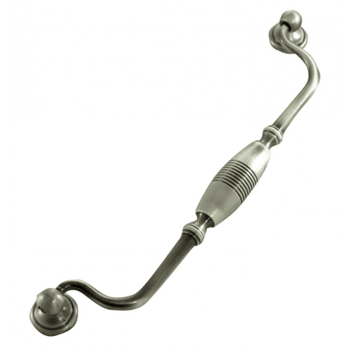 MNG 15821 9" Striped Drop Pull - Satin Chrome