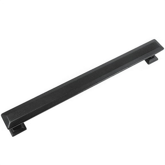 MNG 83813 8" Pull with Back Plate - Poise - Oil Rubbed Bronze