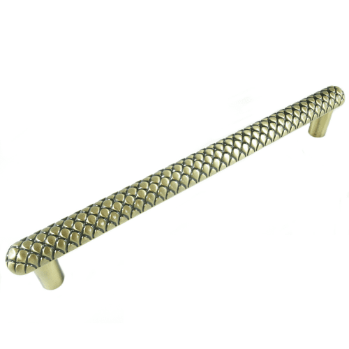 MNG Hardware 20120 12 in. Quilt Oversized Pull, Satin Brass Antique