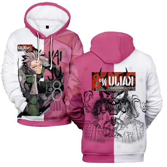MNHFKGP Anime Kaiju No. 8 3D Merch Harajuku hoodie Women/Men Hoodie Sweatshirt