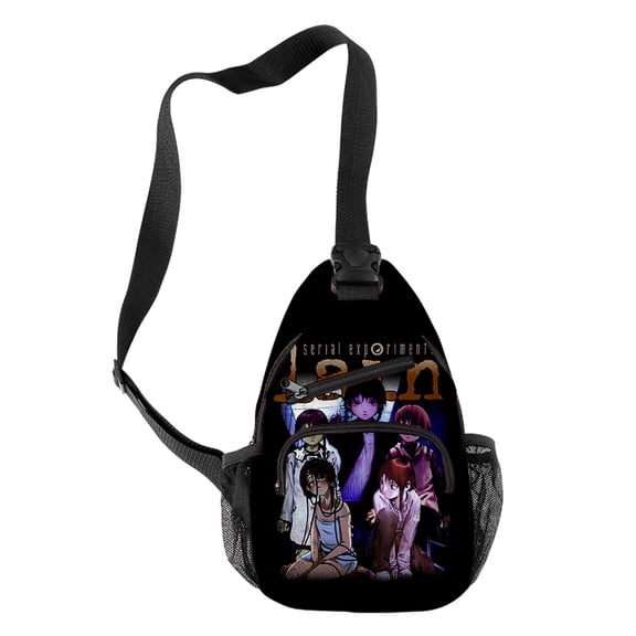 MNHFKGP Anime Serial Experiments Lain 3D Print Leisure Academy Crossbody Bag
