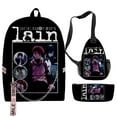thumbnail image 1 of MNHFKGP Anime Serial Experiments Lain 3D print Oxford Cloth Shoulder Backpack 3 Pieces Sets PackStudent School Bag, 1 of 2
