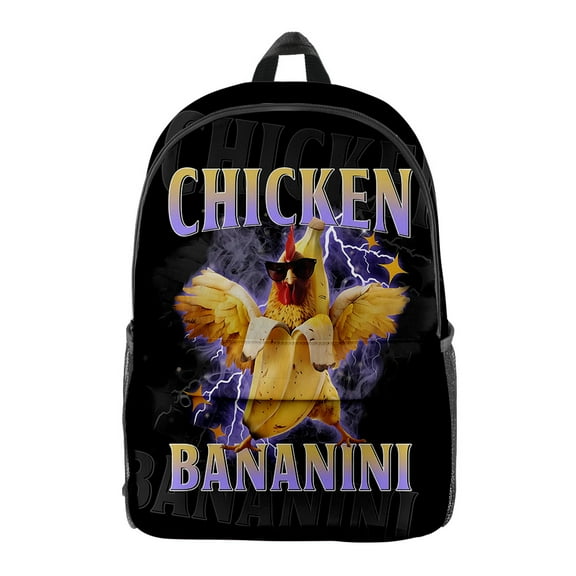 MNHFKGP Brainrot Animals 3D cosplay Backpack Unisex