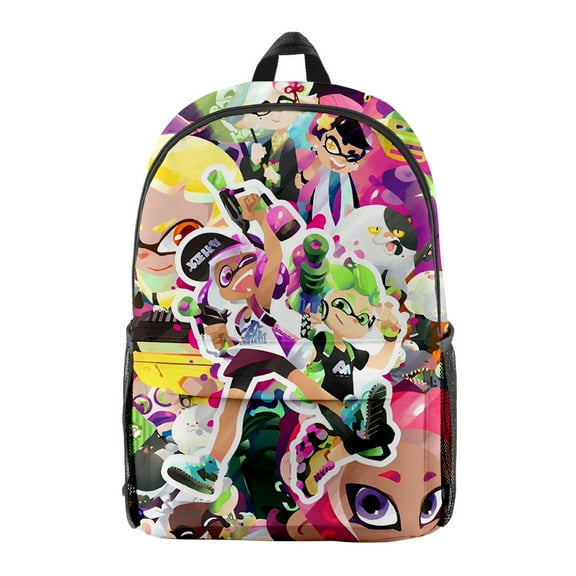 MNHFKGP New Game Splatoon 3D Backpack Bags Unisex Bag