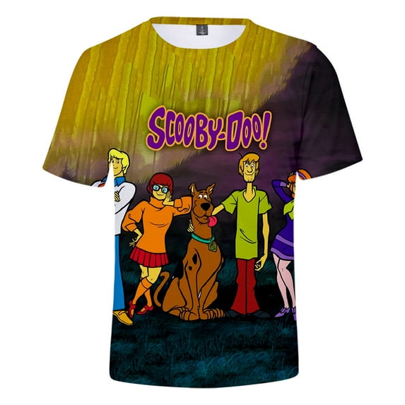 MNHFKGP Scooby Doo 3D Men/Women T-Shirt Summer Streetwear Harajuku Tshirt Shirt Short Sleeve