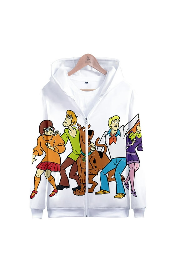Scooby Doo 3D Merch Harajuku Zipper hoodie Women/Men Zipper hoodie Sweatshirt