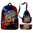 thumbnail image 1 of MNHFKGP Scooby Doo 3D print Oxford Cloth Shoulder Backpack Multi Zipper 3 Pieces Sets PackStudent Bag, 1 of 2