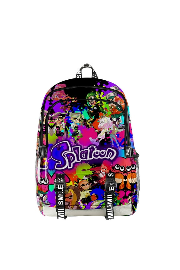 Splatoon 3D Print Fashion Casual School Bags Cosplay Backpack Kawaii Teenagers Bookbag