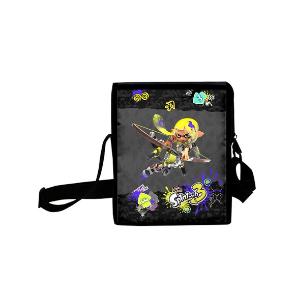 MNHFKGP Splatoon 3D Print Oxford cloth satchel Diagonal Shoulder Bag Fashion casual backpack