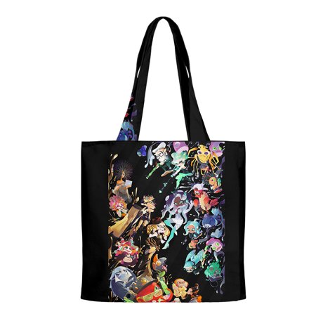 MNHFKGP Splatoon 3D Print Shopping Bags Reusable Shoulder Casual Shopper Bags