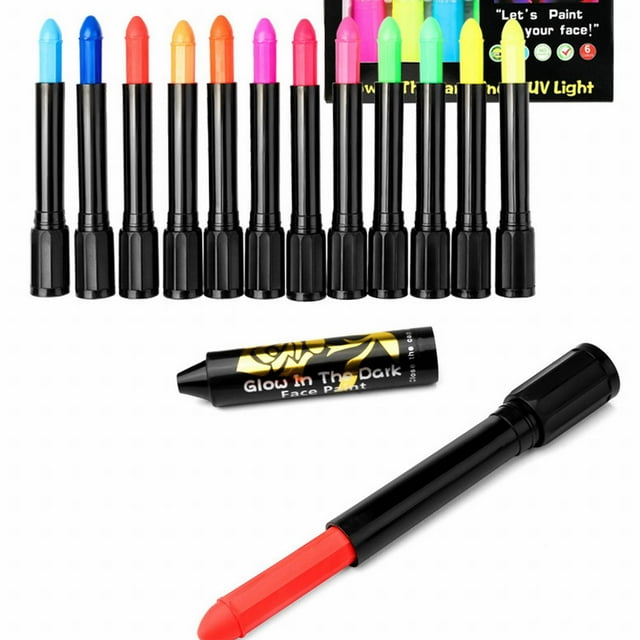 MNIYUEA Face Body Paint Body Paint Pen 12 Color Set Halloween Stage