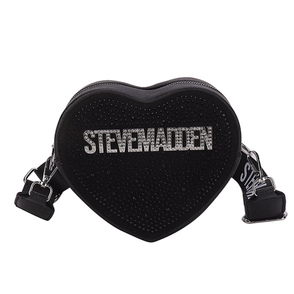Checkered Love Heart Shoulder Bag