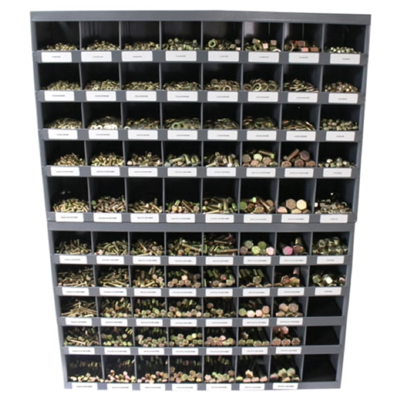 MNM Bolt Kits 5,170 pc Grade 8 Coarse Thread Nut Bolt & Washer Assortment with Two Bolt Bins