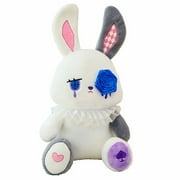 Litotail Bunny Stuffed Animal for Baby and Toddler Easter Cool Emo Rabbits Plush Toy for Valentine's Day Birthday Gift