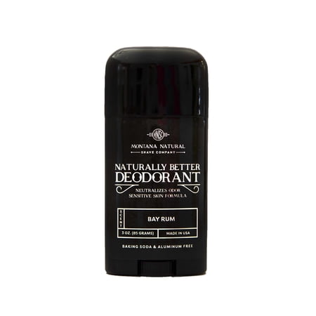 MNSC Bay Rum Naturally Better Deodorant - Sensitive Skin Formula, Aluminum-Free, Baking Soda-Free, All-Natural Deodorant - Made in USA