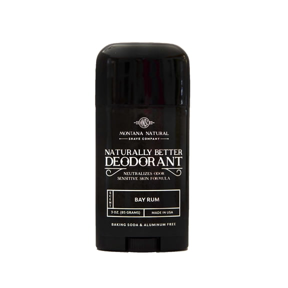 MNSC Bay Rum Naturally Better Deodorant - Sensitive Skin Formula, Aluminum-Free, Baking Soda-Free, All-Natural Deodorant - Made in USA
