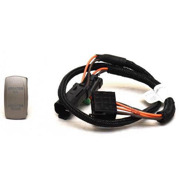 MNStar Boat Aerator Rocker Switch 00-8042 | w/ Harness Pewter Black