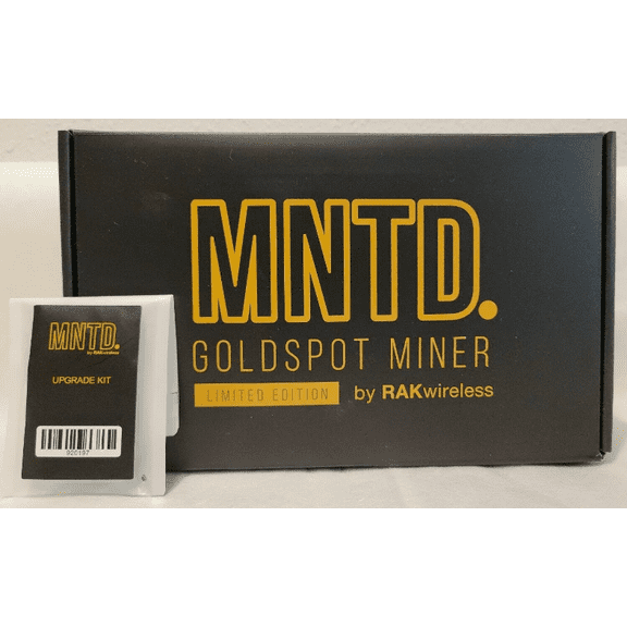 MNTD Goldspot Helium Hotspot Miner Limited Edition (US915) + SD Upgrade Kit.