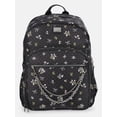 thumbnail image 1 of Madden NYC Women's Dome Backpack with Chain Accent, Black Bow Floral, 1 of 5