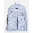 thumbnail image 1 of MNYC Women's Double Pocket Dome Backpack Blue Floral, 1 of 5