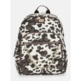 thumbnail image 1 of Madden NYC Women's Dome Backpack with Charm Chain Accent, Cow Print, 1 of 6