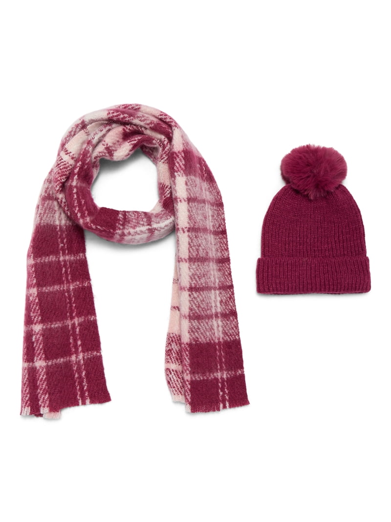 Madden NYC Burgundy Beanie and Scarf Set MNYC-Beanie-and-Scarf-Set-  main image 4