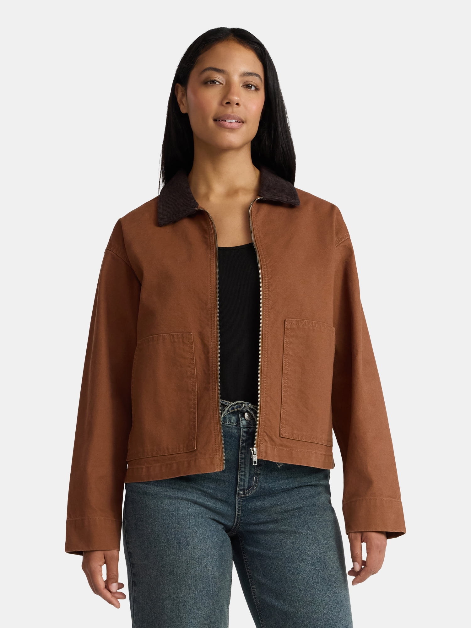 ジャケット・アウター MHL LIGHTWEIGHT COTTON CANVAS Madden NYC Women's Cotton Canvas Utility Jacket, Sizes XXS