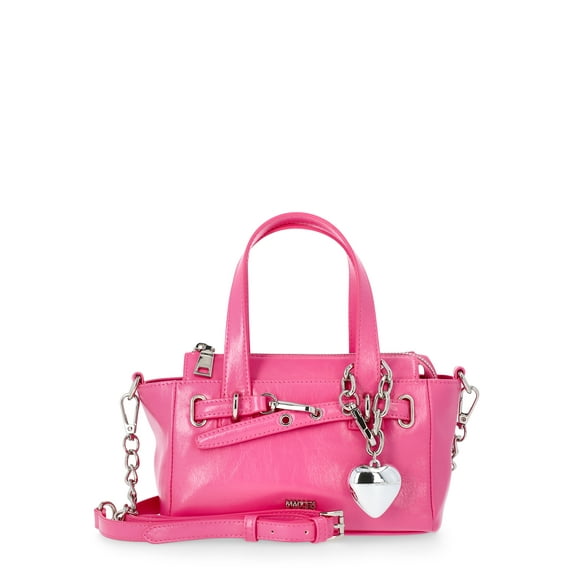 Madden NYC Women's Clip Belt Satchel, Pink