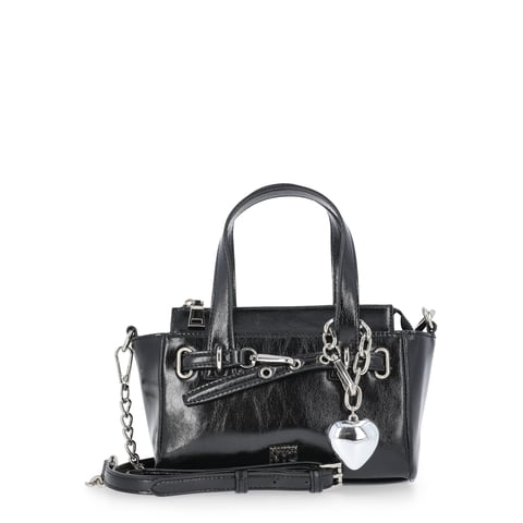 Women's Clip Belt Satchel, Black
