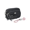 thumbnail image 1 of Madden NYC Women's Nylon Camera Handbag with Charm Keychain, Black Nylon, 1 of 5