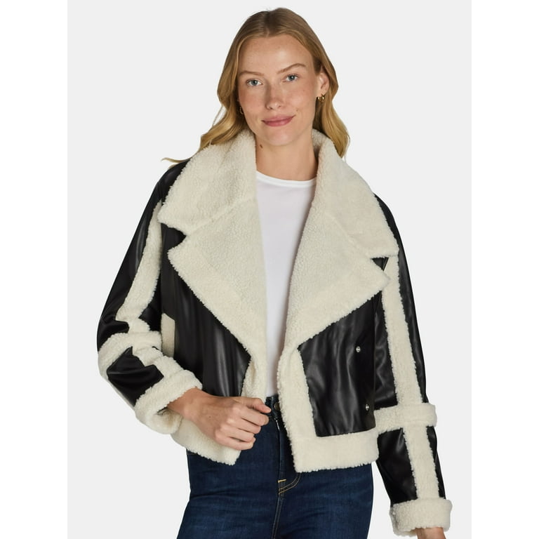 Faux sale Sherling Moto Jacket