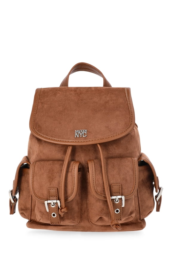 Women's Flap Pocket Flap Backpack, Brown