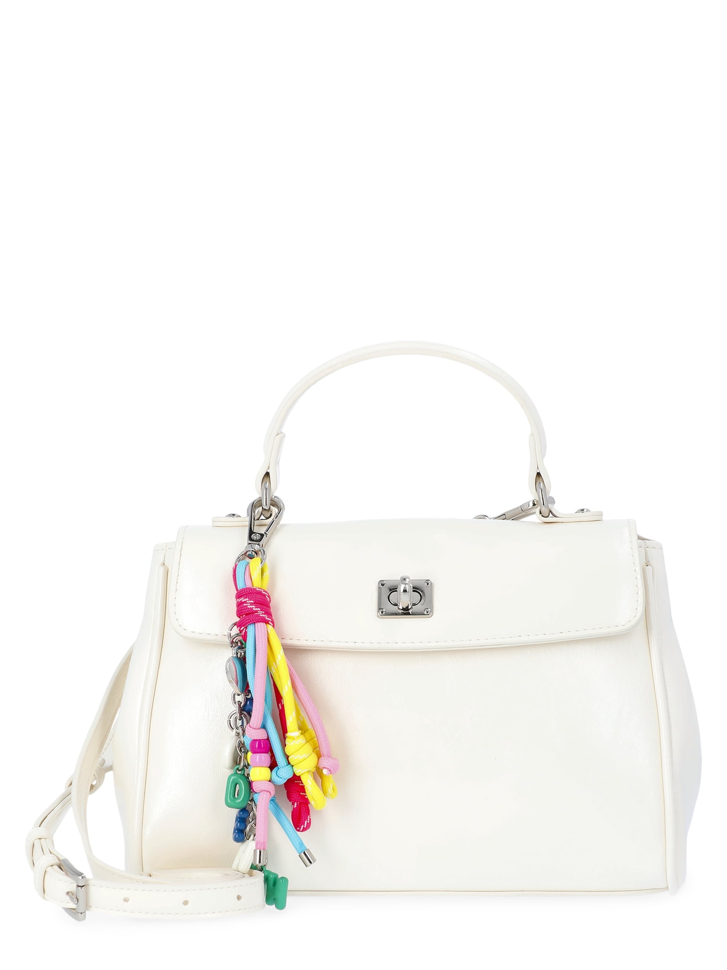 Madden NYC Women's Flap Top Handle Bag, White - Walmart.com