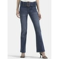 thumbnail image 1 of Madden NYC Women's Grommet Bootcut Jeans, 32" Inseam, Sizes 00-18, 1 of 5
