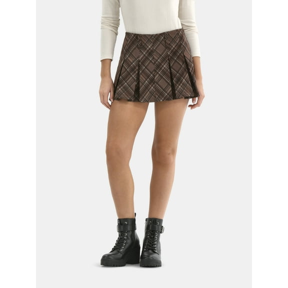 Madden NYC Women’s Plaid Mini Skirt, Sizes XXS-2XL