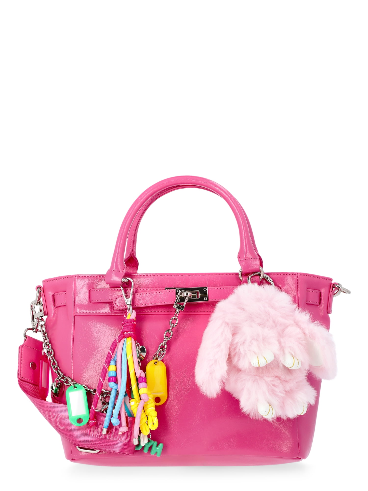 Madden NYC Women's Top Handle Satchel, Pink