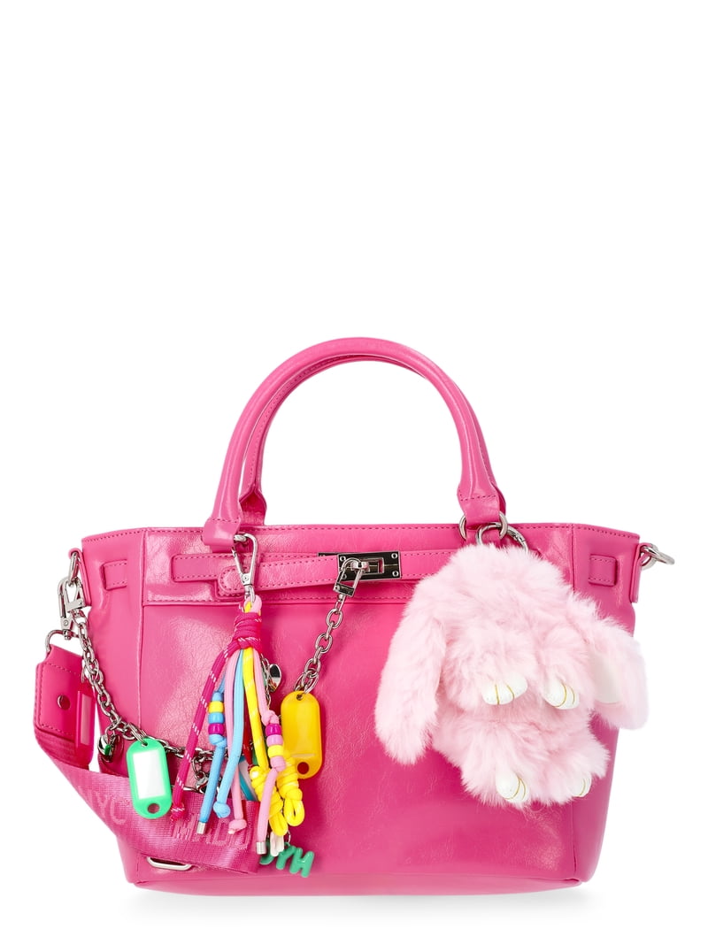 Madden NYC Women's Top Handle Satchel, Pink - Walmart.com