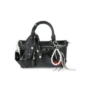 Women's Small Top Handle Satchel, Black