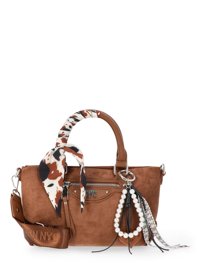 Madden NYC Women's Small Top Handle Satchel, Brown - Walmart.com