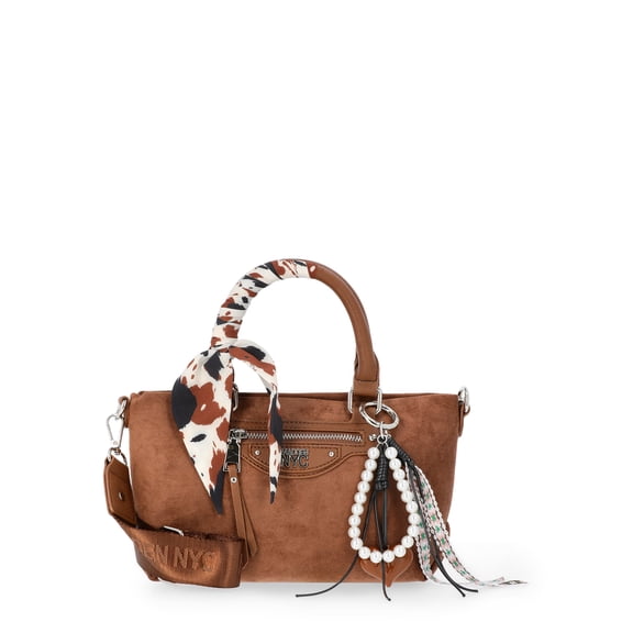 Madden NYC Women's Small Top Handle Satchel, Brown