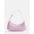 thumbnail image 1 of Madden NYC Women's Curved Baguette Shoulder Bag, Pink, 1 of 5