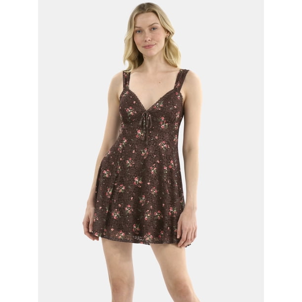Madden NYC Women's Sleeveless Skater Dress with Lace Trim, Sizes XXS-XXL -  Walmart Business Supplies