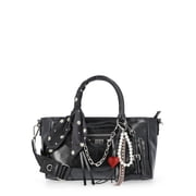 Women's Slouchy Top Handle Satchel, Black
