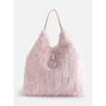 thumbnail image 1 of Madden NYC Women's Faux Fur Tote Bag, Pink, 1 of 5