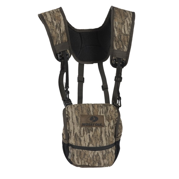 Mossy Oak Unisex Binocular Harness Pack in New Bottomland Camouflage for Hunting