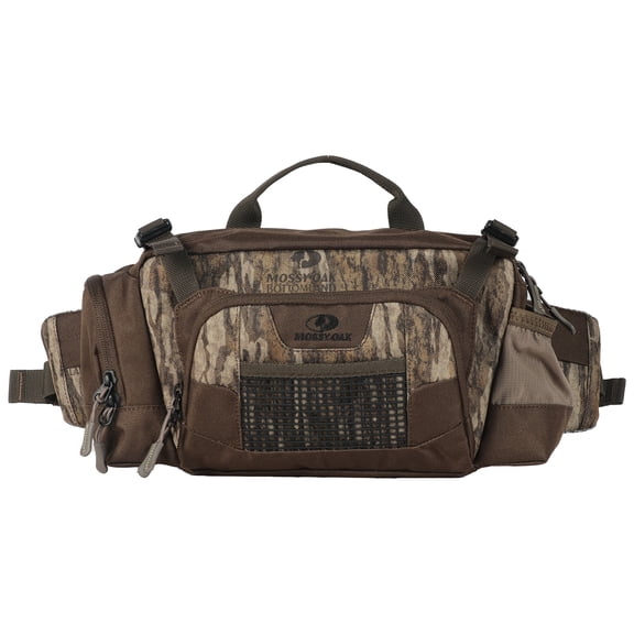 Mossy Oak Deluxe Waist pack, Mossy Oak New Bottomland, Unisex, Hunting Small Belt Bag