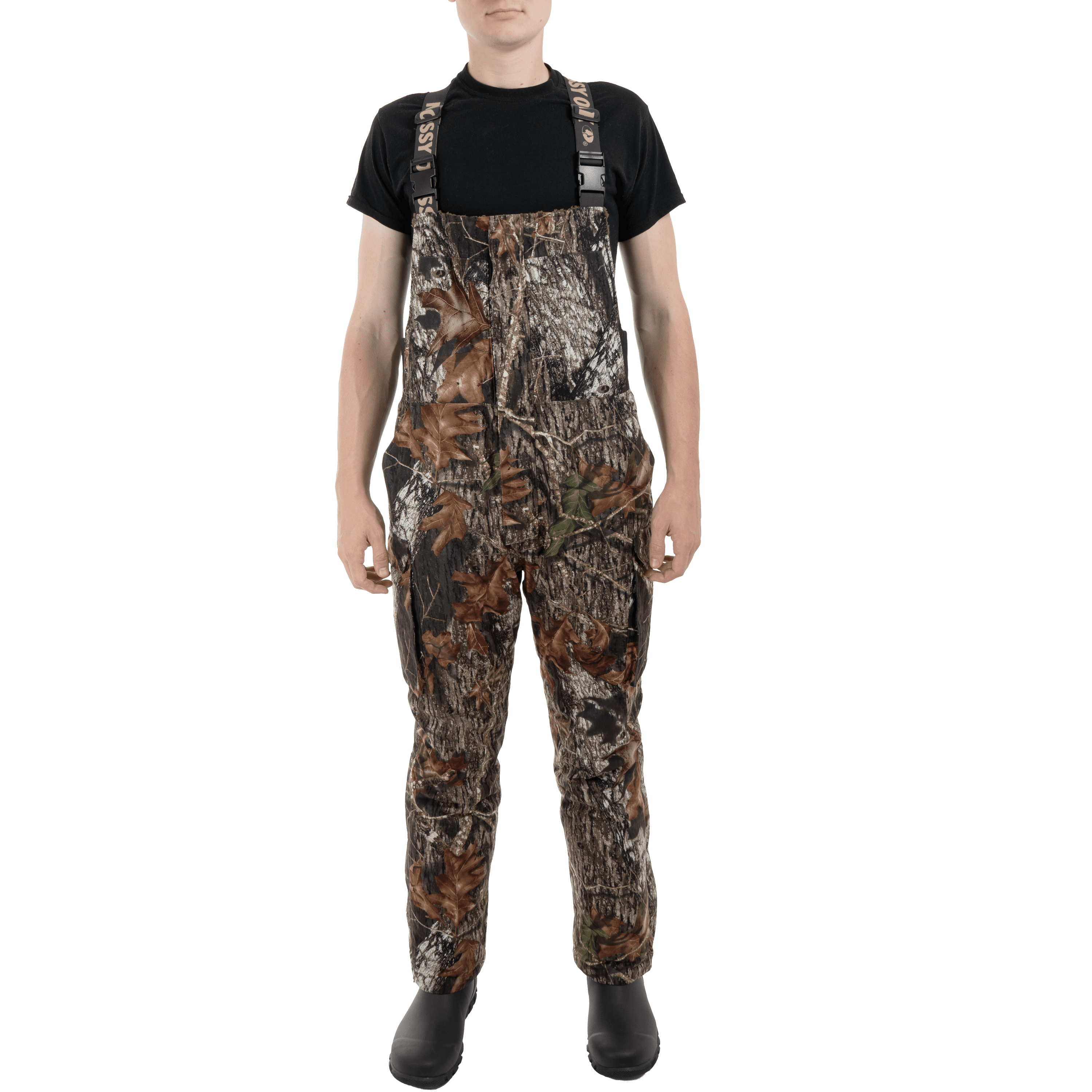 Mossy Oak Elements Men's Sherpa Lined Waterproof Hunting Bib, Mossy Oak New Breakup, Size 3X-Large
